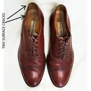 Giorgio Armani Men\'s Brown Leather Brogue Shoes Giorgio Armani | Shoes | Giorgio Armani Mens Vintage Brown  main image 4